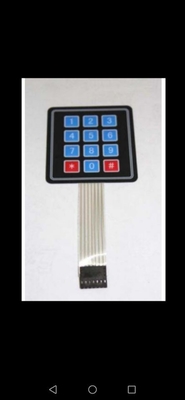 кнопочная панель переключателя мембраны 4x4, кнопочная панель матрицы мембраны купола металла