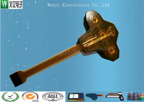 Кнопочная панель мембраны Pcb 2,54 Mm толщины эпоксидной смолы 1.8mm тангажа высокой лоснистой